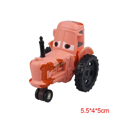 Disney Pixar Cars 2 3 Lightning McQueen Div Fritte Frank Mater Chick Hicks 1:55 Diecast Vehicle Metal Toy Car Kid Birthday Gift