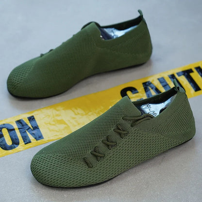 YRZL Men's Comfortable Shoes Breathable Walking Shoes Summer Mesh Loafers Anti Slip Casual Sneakers Lightweight Shoes for Men.