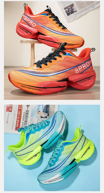 Marathon Air Cushion Herren Sport Laufschuhe Atmungsaktive leichte Damen Bequeme sportliche rutschfeste Carbon Plate Sneakers