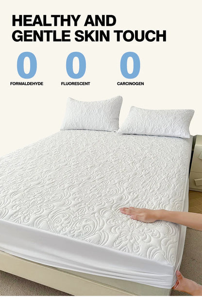 Waterproof Mattress Protector Queen King Quilted Thick Mattress Cover Anti-bacterial Fitted Sheet Bed Pad Cover 1pc.