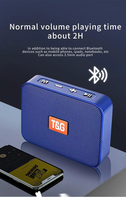 Bluetooth Speaker TG166 Portable Mini Wireless Soundbar Subwoofer Outdoor Indoor Loudspeaker Support TF Card FM Radio Waterproof.