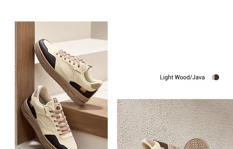 361 Degrees Men's Board Shoes Spring New Casual Versatile Thick Soled Leather Comfortable Trendy Durable Male Sneaker 672516615