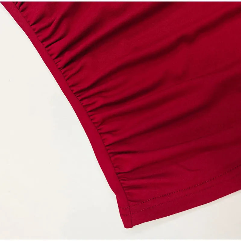 Women Tees Sexy Turtleneck Long Sleeve Pleated All-match Basic Lady T-shirts 2025 Spring Autumn Fashion Chic Female Streetwears.