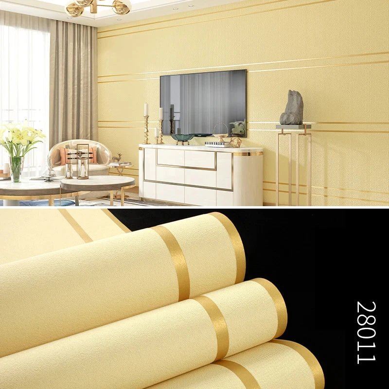 3d Tapete moderne einfache gestreifte Muster Wohnzimmer TV Hintergrund Wohnkultur Vliesstoff nicht selbst klebende Wanda uf kleber