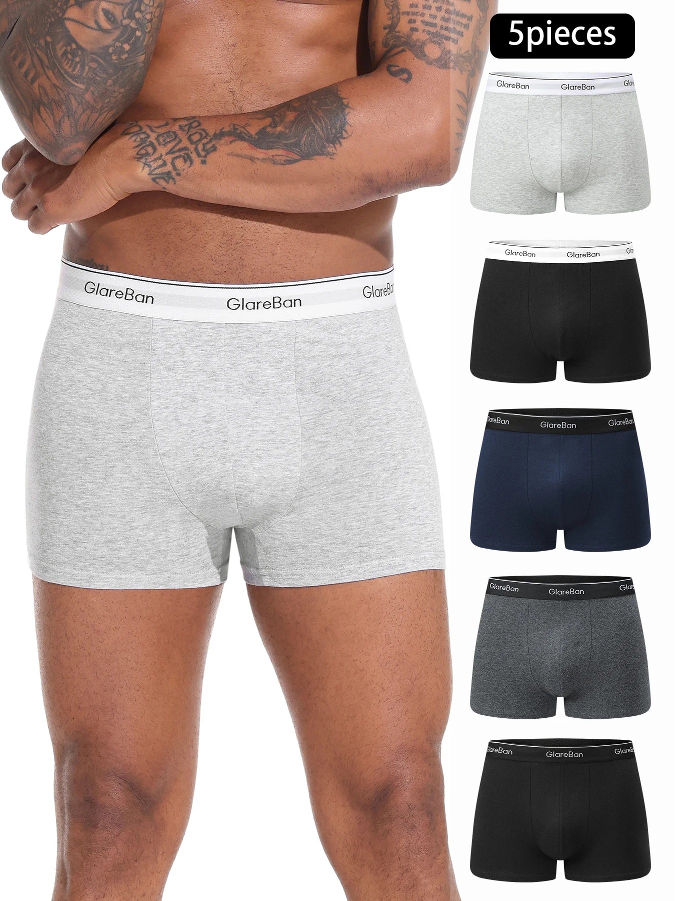 5 stücke Pack Baumwolle Boxer Männer Unterwäsche Männlich Marke Höschen Und Unterhose Für Homme Luxus Set Shorts Box Slips Marke briefs