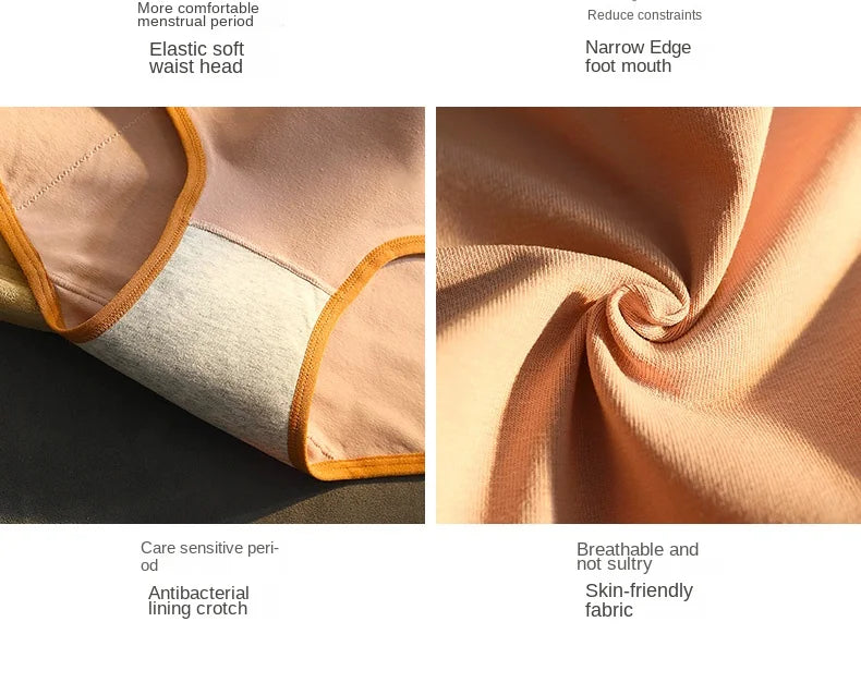 Menstrual Period Panties Women Cotton Plus Size Leakproof Period Underpants Breathable Female Waterproof Menstruation Breifs