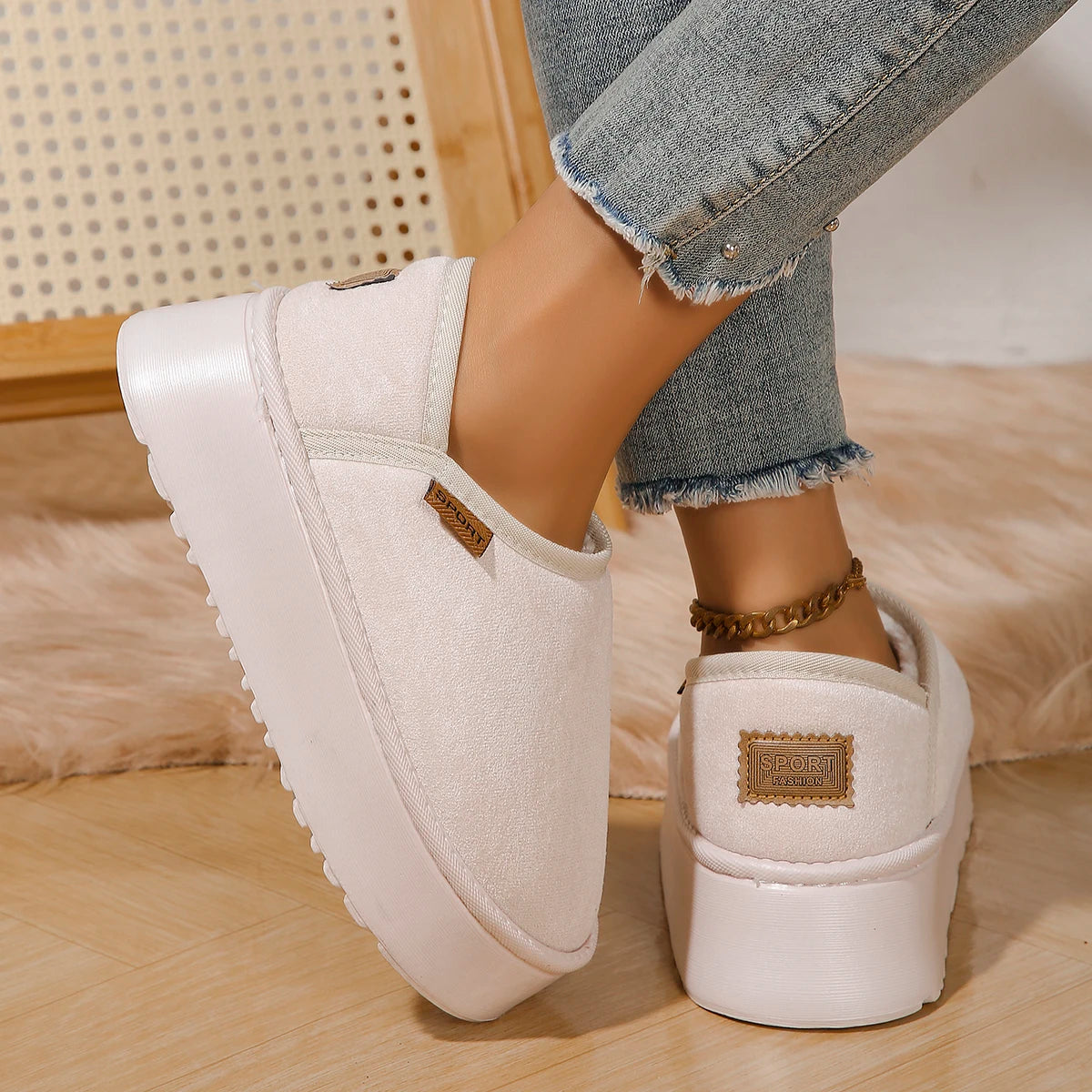 2024 New Classic Thickened Fluff Women's Snow Boots Comfortable Warm Ankle Boots Women Winter Ladies Shoes Chunky Botas Mujer.