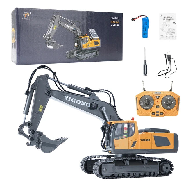 RC Excavator 1:20 Remote Control Truck 2.4G RC Crawler Engineering Vehicle Truck Radio Control Children's Day Christmas Gifts