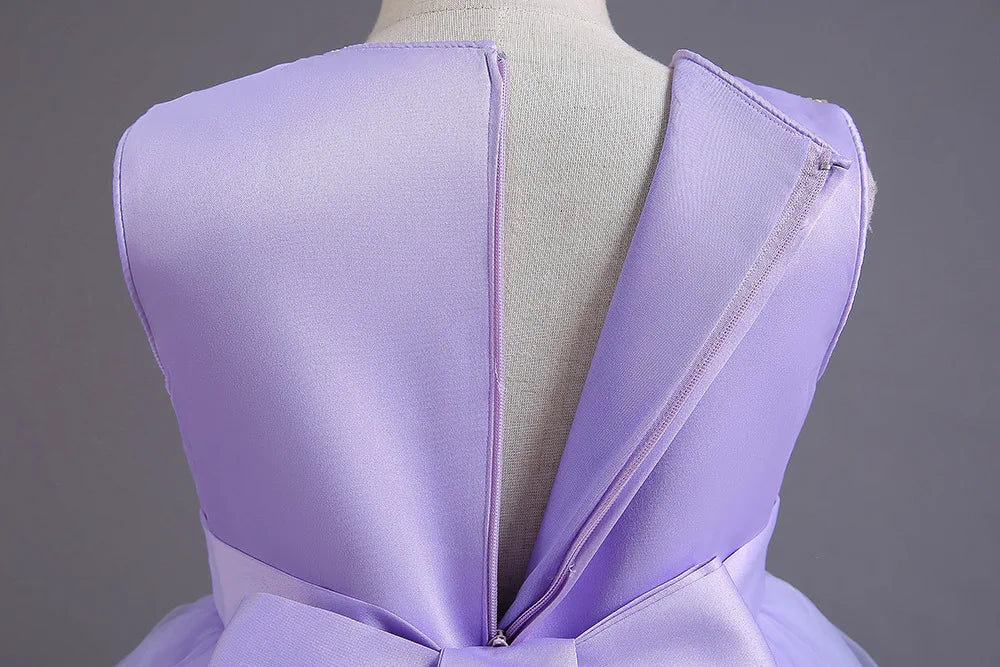 2025, lila Mädchen-Partykleider für Kinder, Mädchenkleider, Performance, Junior-Kleid, Hochzeit, Abend, Abschlussball, Urlaub, Rock, Kostüm.