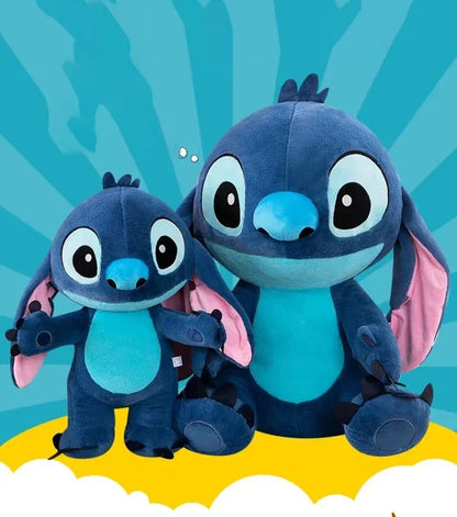 35-80CM Disney Lilo & Stitch Doll Cartoon Angel Plush Toy Cute Anime Soft Stuffed Kawaii Companion Children's Birthday Gift.