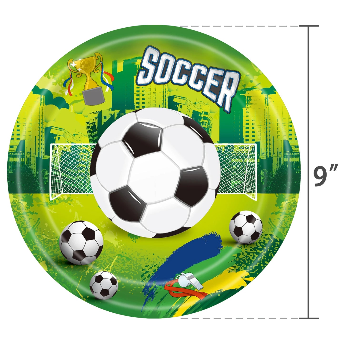 Fußball Fußball Geburtstag Dekorationen Aluminium Film Ballon Geschirr Teller Tasse Servietten Tischdecke Baby Dusche Party Supplies