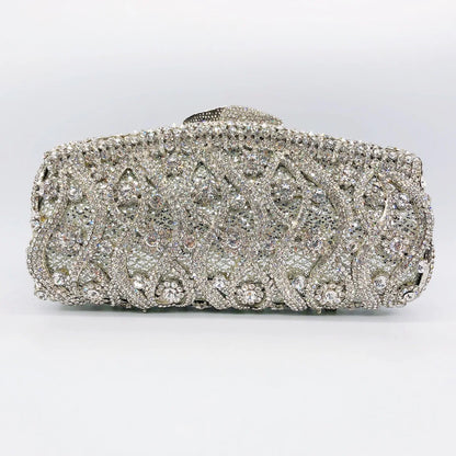 Diamond Dinner Hollow Rhinestone Banquet Clutch Bag Handtassen Dames Bolsos De Fiesta Para Mujer Boda Women's Rhinestone Handbag