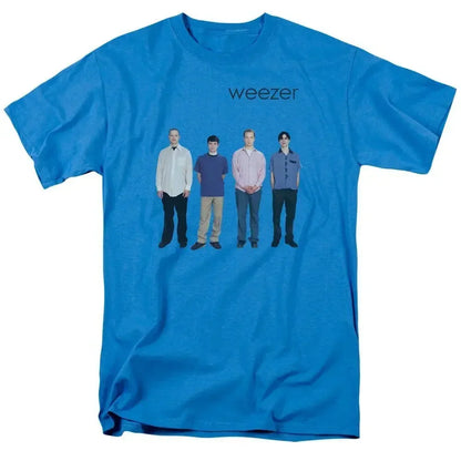 Summer Classic Weezer 1994 Album Band Shirt Classic Royal Blue unisex, casual fashion crew-neck T-shirt 100% cotton.