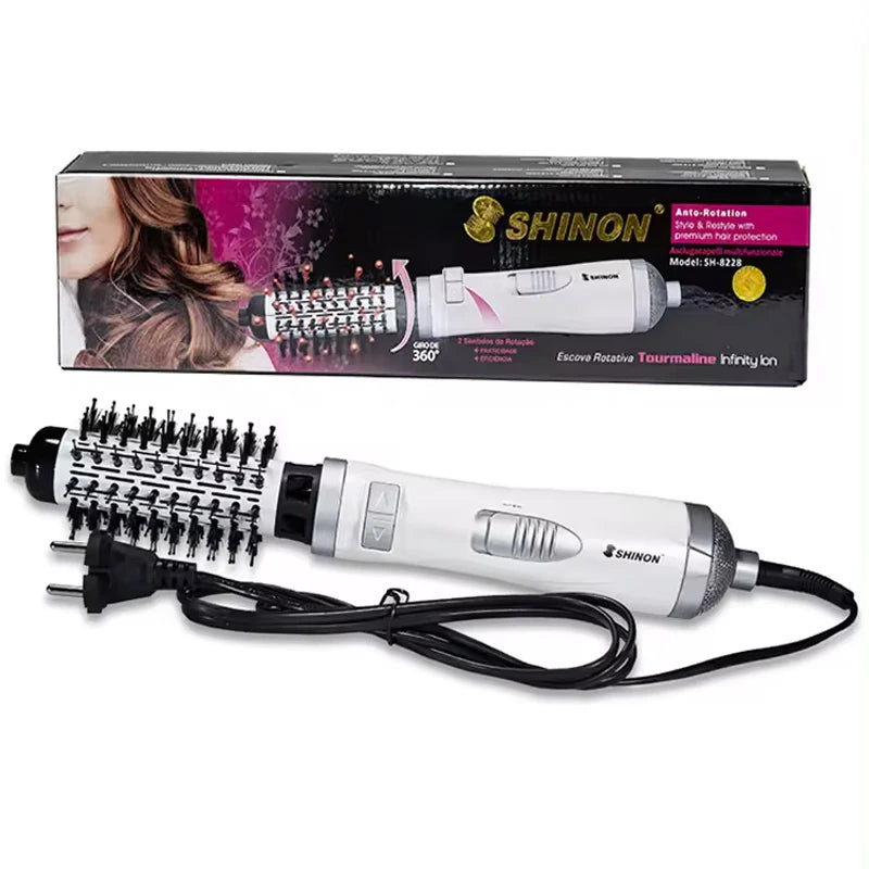 Hot Selling Automatic Rotating Hot Air Brush 2-In-1 Hair Salon Comb Straight Hair Brush And Portable Home Hot Air Comb.