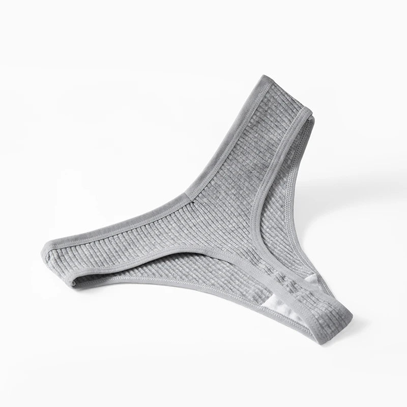 TrowBridge 10PCS/Set Women's Panties Cotton Striped Underwear Sexy Sports Thongs Lingerie Soft Comfortable G-Strings Hot T-Backs.