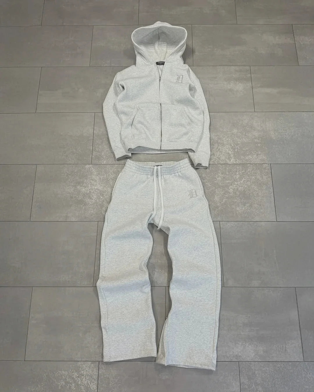 Y2k American retro casual men clothing letter embroidered sportswear Harajuku Gothic streetwear couple casual oversized suit.