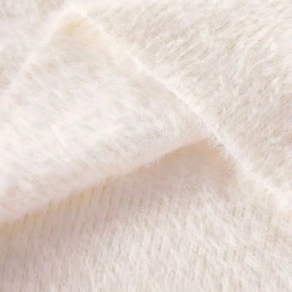 Vintage Preppy Kawaii Cartoon Jacquard Pullover Süße Harajuku Lose Grunge Pullover Y2k Ästhetische Frauen Weiße Gestrickte Pullover.