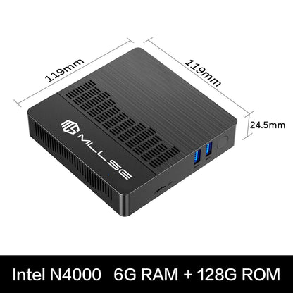 MLLSE M2 Air Mini PC Intel Celeron N4000 CPU Window11 6GB RAM 128GB ROM Dual-Band WiFi VGA Portable Mini Computer BT4.2.