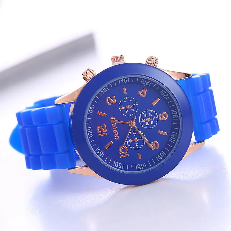 2025 New Fashion Luxury Brand Women's Watch Silicone Strap Quartz Wrist Watch for Female Relogio Feminino Zegarki.