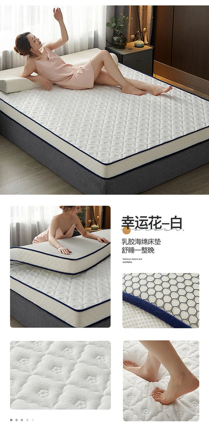 Latexmatratzen für zu Hause, Tatami-Matten, gepolstert zur Miete, dünne Polster für Einzel- und Doppel-Studentenwohnheime, verdickt