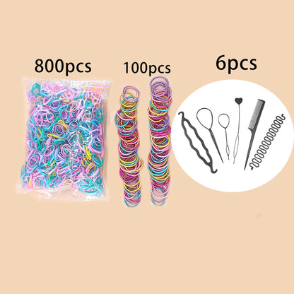 Fashion Hair Accessories for Woman Set Girls Hair Bands Set Elastic Rubber Band Children Ponytail Holder Scrunchies Kids Headwea.