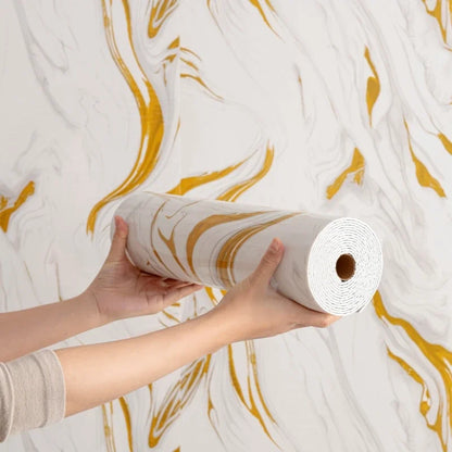 Selbstklebende Wandaufkleber aus dickem Schaumstoff, Marmorimitat, Tapeten für Schlafzimmer, Heimdekoration, wasserfeste Wandpaneele zum Abziehen und Aufkleben