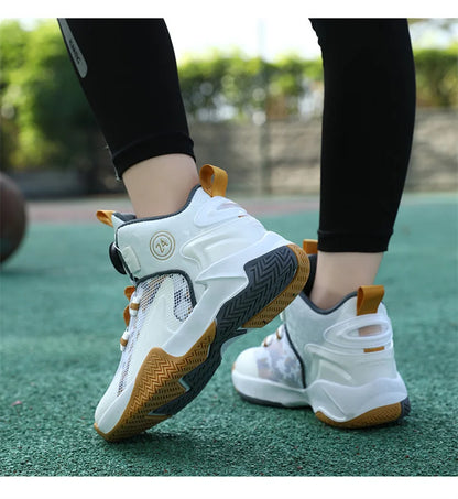 Kids Basketball Shoes Boys Sneakers Non-slip Child Trainer Basket Shoes Outdoor Children Sport Shoes.
