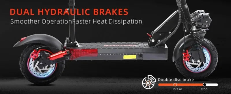 J01 Electric scooter 800W engine 48V15AH lithium battery foldable E-type scooter 10-inch road tires Adult city electric scooter.