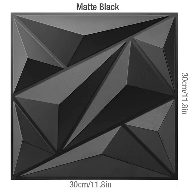 12 Pcs  3D Wall Panel 30x30cm Indoor Wall Decoration Bedroom Living Room background Hotel Office Mural Wall Panel DIY Home Decor