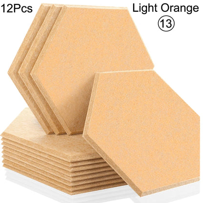 Hexagon 12 Pcs Sound Absorbing Panels Acoustic Wall Absorcion For Home Recording Studio Acoustic Insulator Door Sealing Strip