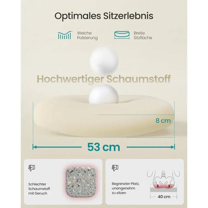 SONGMICS Bürostuhl, Schreibtischstuhl, Drehstuhl mit Netzspannung, ergonomisch, gepolsterte Lendenstütze, Wippfunktion