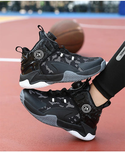Kids Basketball Shoes Boys Sneakers Non-slip Child Trainer Basket Shoes Outdoor Children Sport Shoes