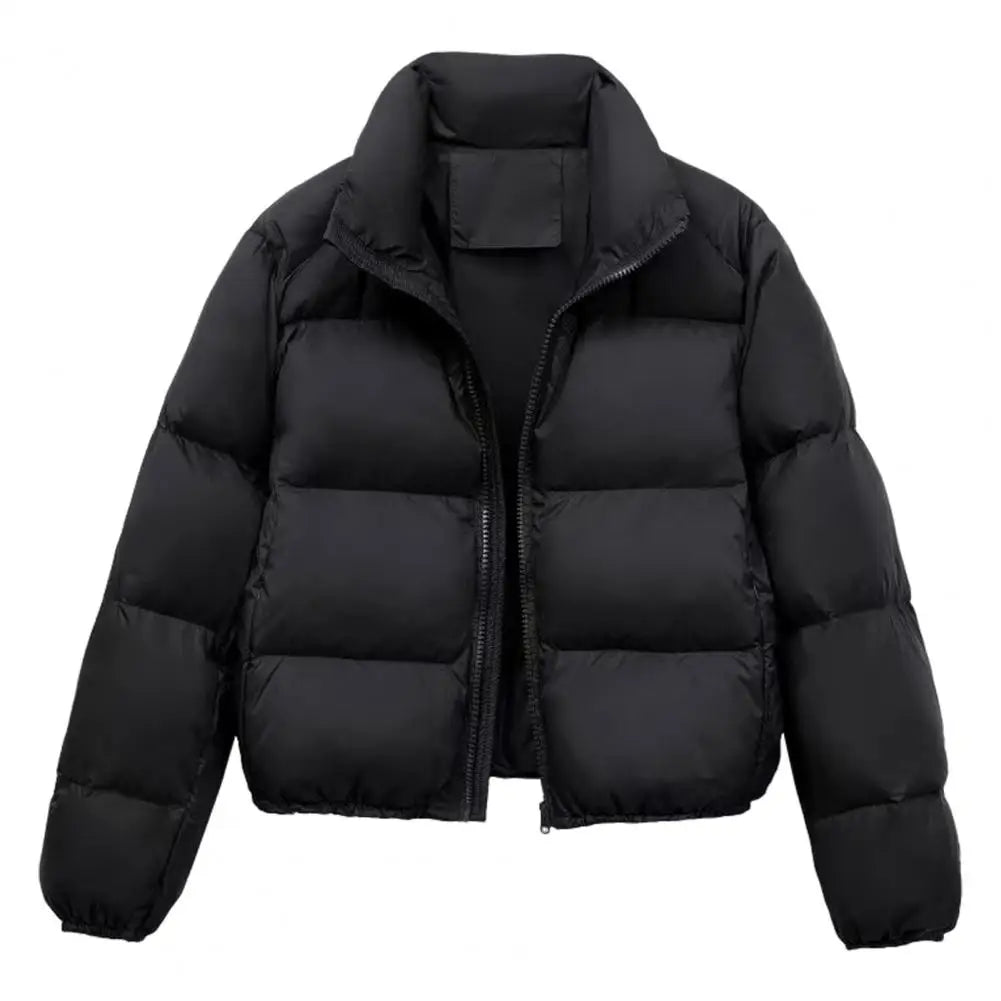 Reversjacke, einfarbige Jacke, winddicht, gepolstert, Daunenmantel mit Stehkragen für Herren und Damen, schmale Passform, Outdoor-Jacke für den Winter.
