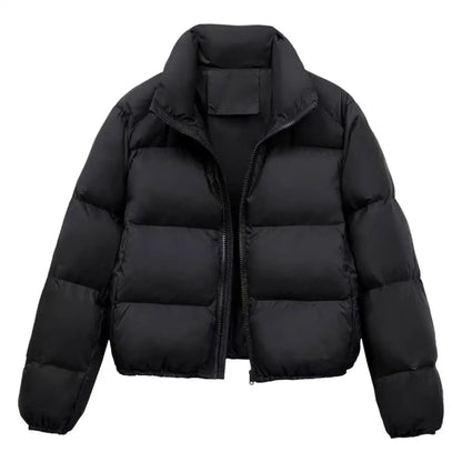 Reversjacke, einfarbige Jacke, winddicht, gepolstert, Daunenmantel mit Stehkragen für Herren und Damen, schmale Passform, Outdoor-Jacke für den Winter.
