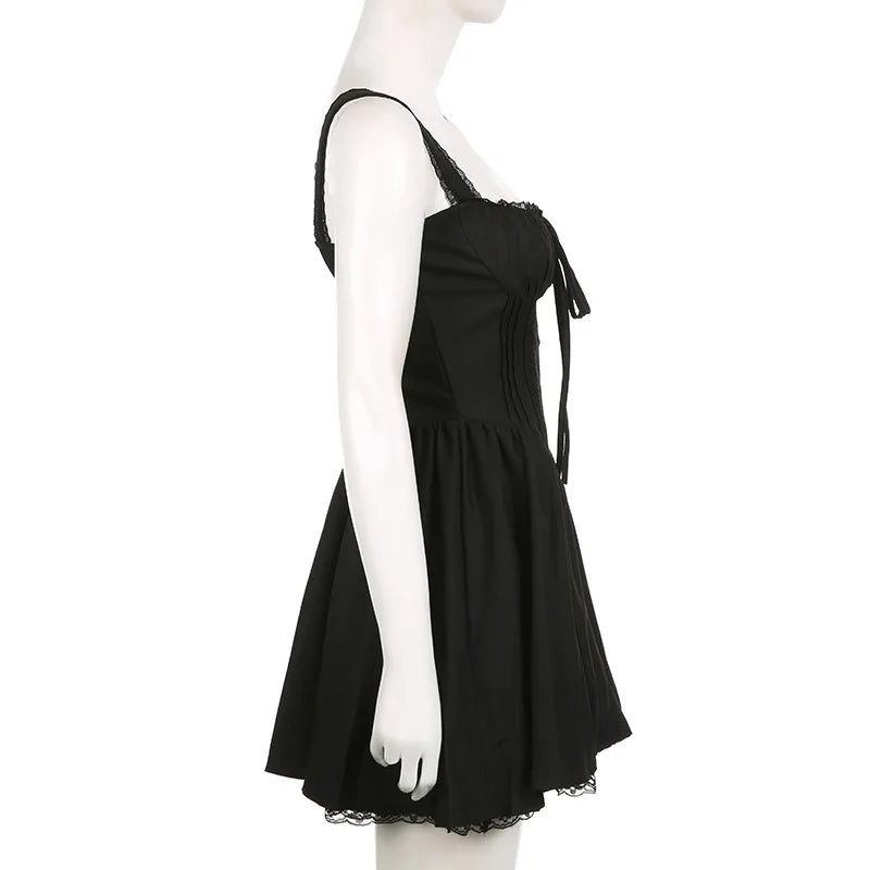 Weiß Spitze Up Rüschen Backless Sexy Kleider Frauen 2023 Roben Elegante Abend Party Kleid Bodycon Mini Sommer Kleid Vestidos