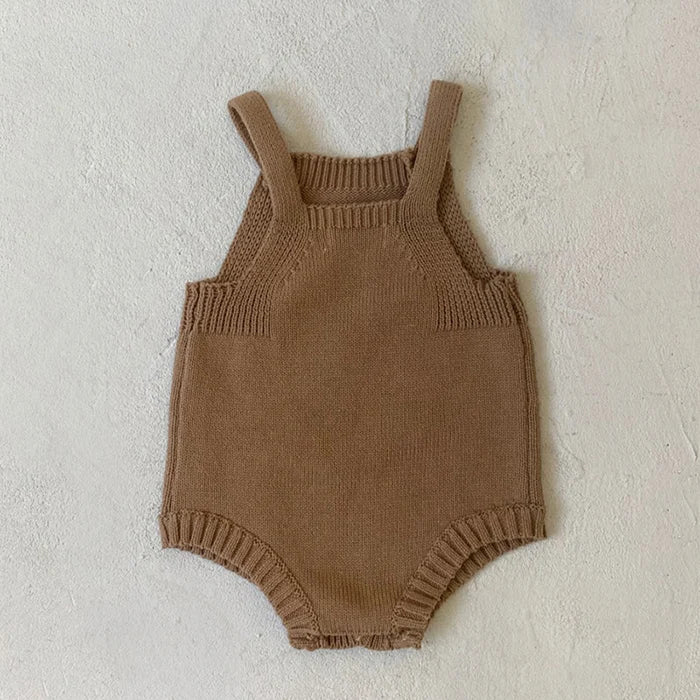 2024 neue Herbst Neugeborenen Baby Mädchen Jungen Stricken Bodys Ärmel Einfarbig Gestrickte Infant Baby Overall Baby Kleidung.
