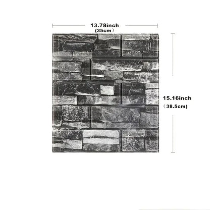 Self-adhesive 1-40pcs 38.5X35cm DIY 3D Wallpaper Retro Brick Pattern Wall Stickers Waterproof Room Decor Foam Home Decoration