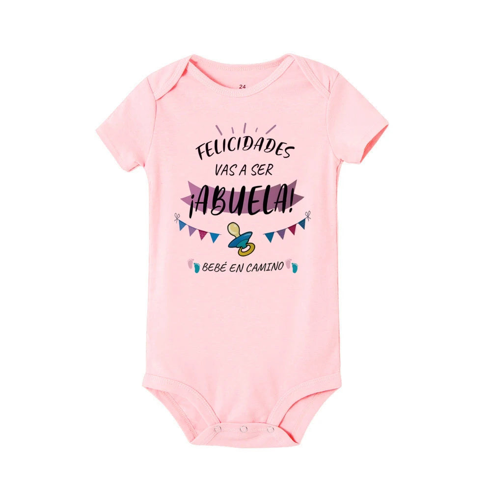 Herzlichen Glückwunsch zu werden, ein Oma, Opa, bedruckter Body, Schwangerschaftsankündigungskleidung, Baby-Enthüllungs-Strampler für Großeltern.