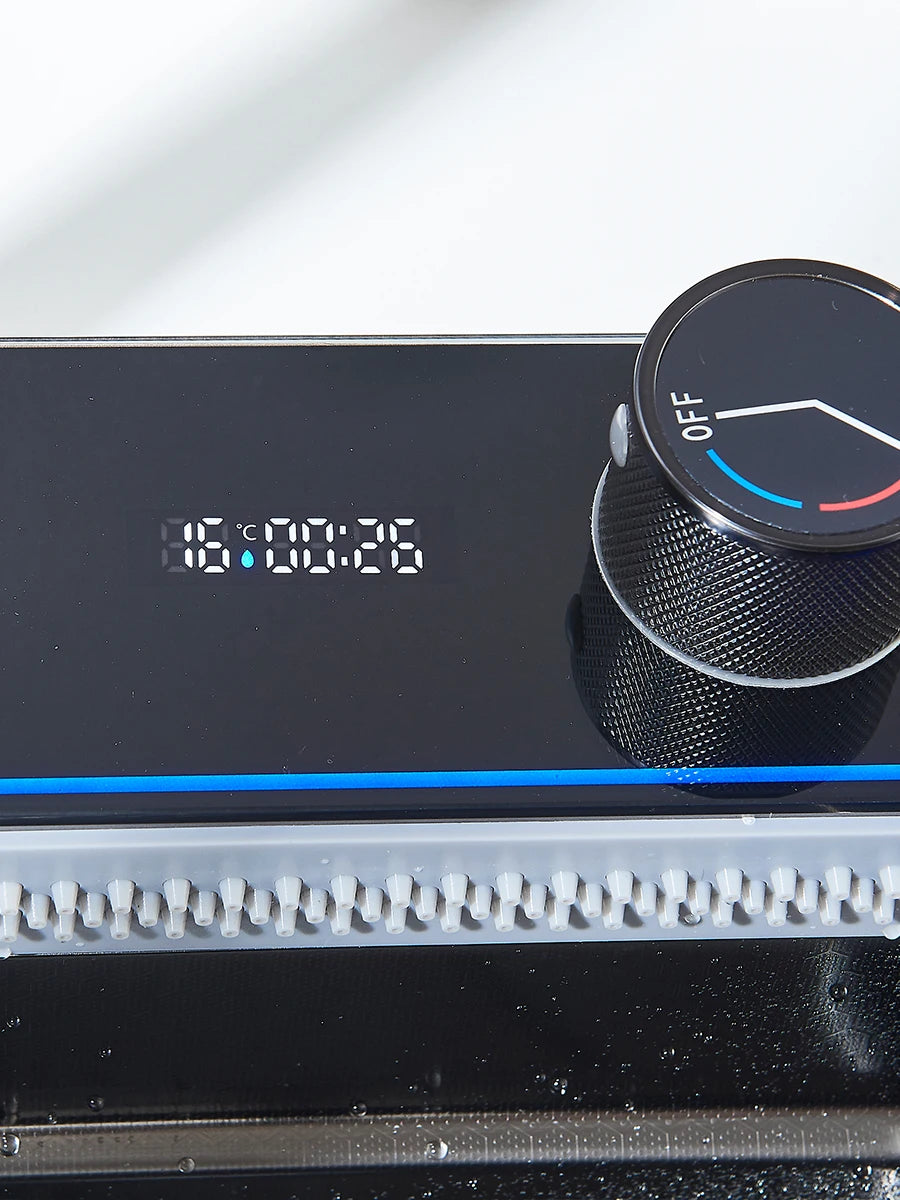 Große 304 Küchenspülen, 75 x 45 cm, Edelstahl, Küchen-Wasserfall-Waschbecken, Digitalanzeige, großes Einzelwaschbecken, Geschirrspüler-Wasserhahn