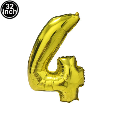 Blauer Ballon mit großen Zahlen, 32 Zoll, 0, 1, 2, 3, 4, 5, 6, 7, 8, 9, Geburtstag, Bachelorette-Luftballons, Figur, Golob-Party-Ballon-Dekoration