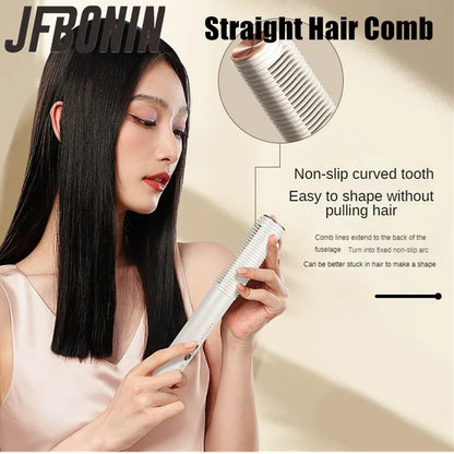 Electric Curling Stick Women's Chicken Rolls Water Ripple Lazy Straight Hair Comb Fan Small Splint Straight Curling Dual-use.