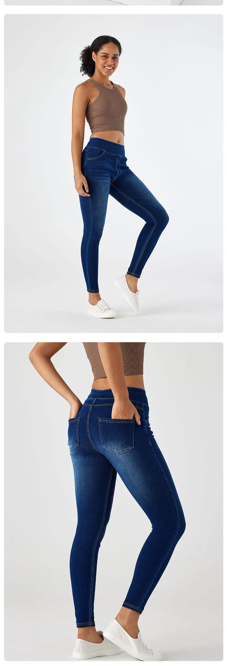 Jeans Women Denim Pant Long Pants Yoga Slim Mom Jeans High Waist Sheath Trousers Casual Pocket Y2k Streetwear Elegant Work 2025.