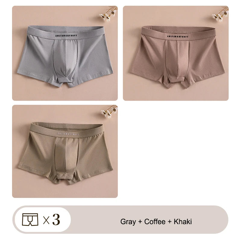 3PCS Sport Boxer Mann Atmungsaktive Geschenk Sportliche Boxer männer Platz Höschen Sexy Männer Unterwäsche Unterhose Briefs Shorts unterwäsche