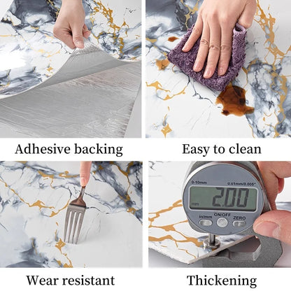 Selbstklebende Wandaufkleber aus dickem Schaumstoff, Marmorimitat, Tapeten für Schlafzimmer, Heimdekoration, wasserfeste Wandpaneele zum Abziehen und Aufkleben