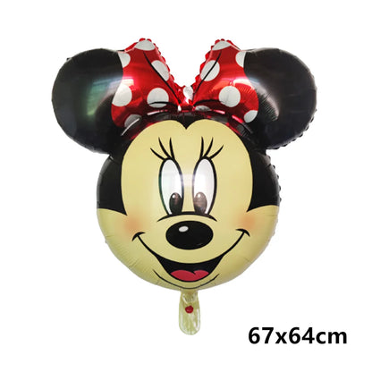 Mickey Minnie Folienballon Mickey Mouse Luftballons Minnie Geburtstag Party Dekor Kinderspielzeug Babyparty Ball Kinder Cartoon Geschenk.