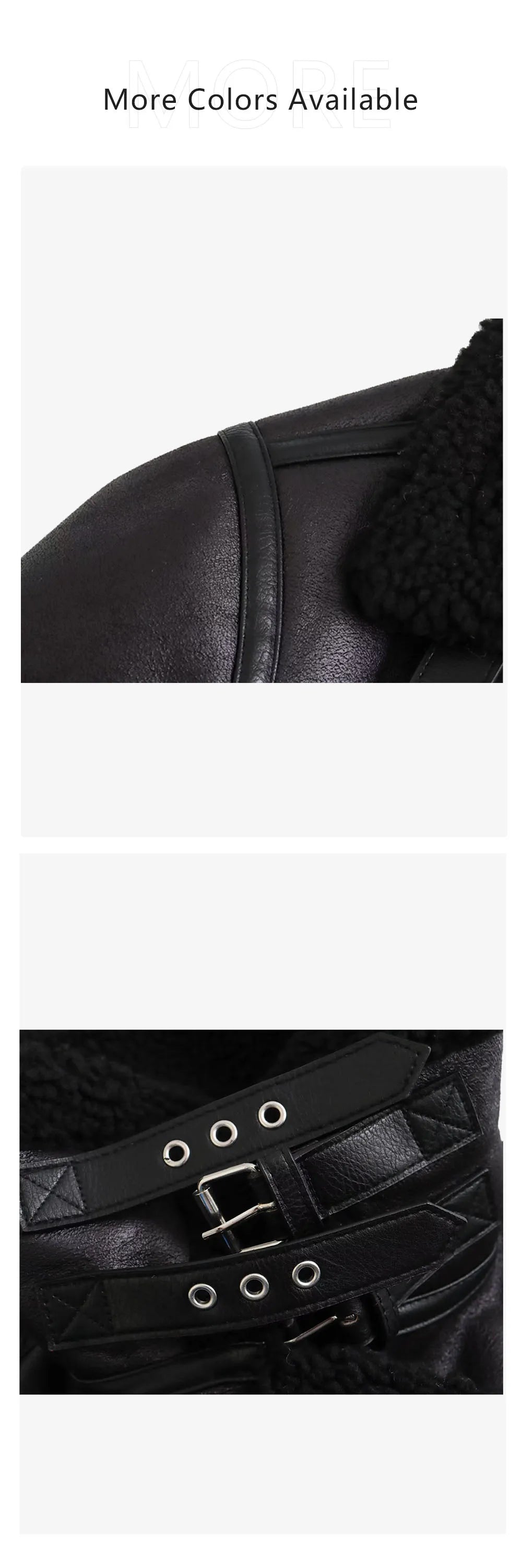 2023 Autumn/Winter New Women's Wear New Fashion Casual Loose Versatile Leather and Fur One Piece Jacket Coat.