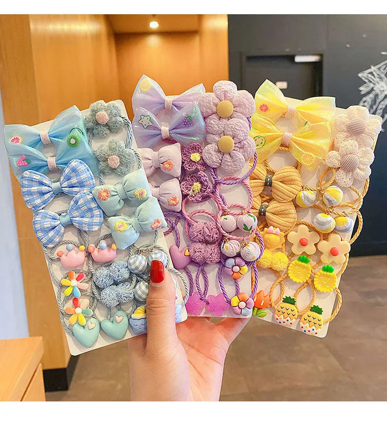 Flower Bow Tie Leather Band Headband Sweet Hair Accessories Baby Does Not Hurt Hair Lovely Headwear Hair Loop.