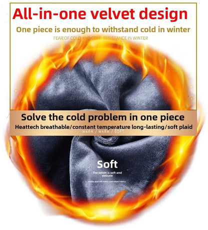 Winter Hot Sale Of The Season Trendy Stretchy Fleece Lined Thick Denim Mid Waist Fashionable Casual Warm Long Pants Men's Jeans.