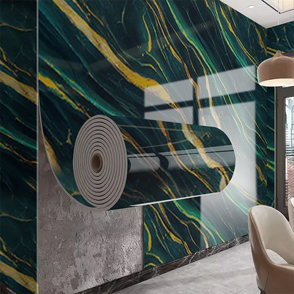 Self adhesive marble wallpaper PVC waterproof and stain resistant bedroom living room TV background wall decoration wall sticler