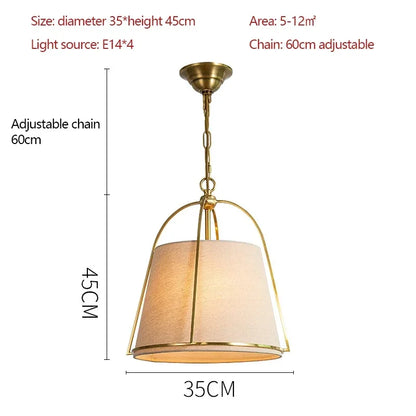 Winfordo Farmhouse Stoff-Kronleuchter zum Aufhängen, Stoff-Pendelleuchte für Schlafzimmer, Esszimmer, Küche, Insel, Heimdekoration.